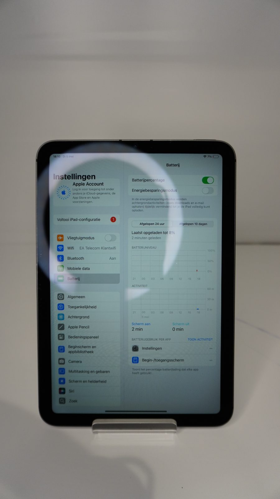 iPad mini 6 64GB Space Gray Wi-Fi + Cellular (Uitstekend)